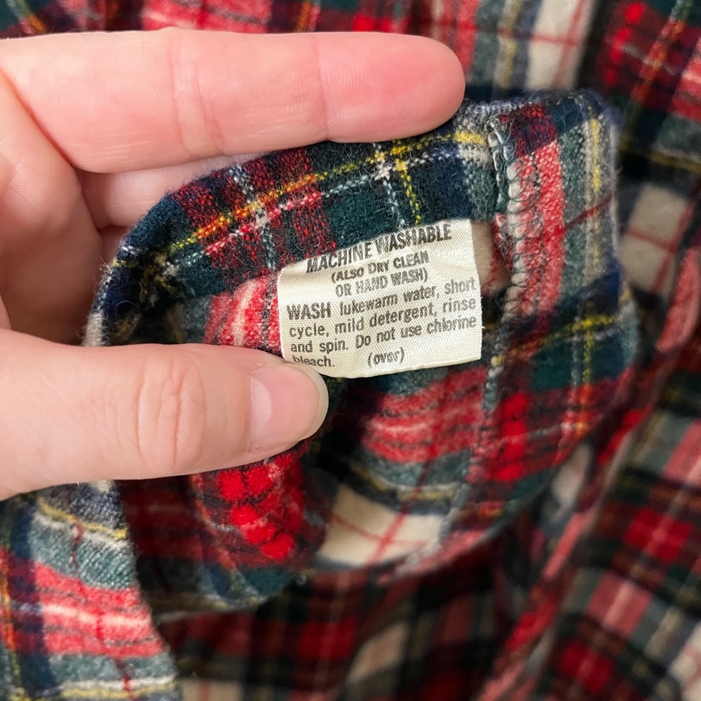 Pendleton Woolen Mills 100% wool plaid shirt size M - Stewart dress tartan - Picture 10 of 11